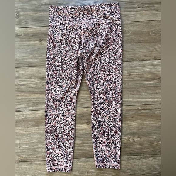Athleta Elation 7/8 Tight Leggings - Multicolored Paint Splatter Pattern Large - Picture 4 of 12